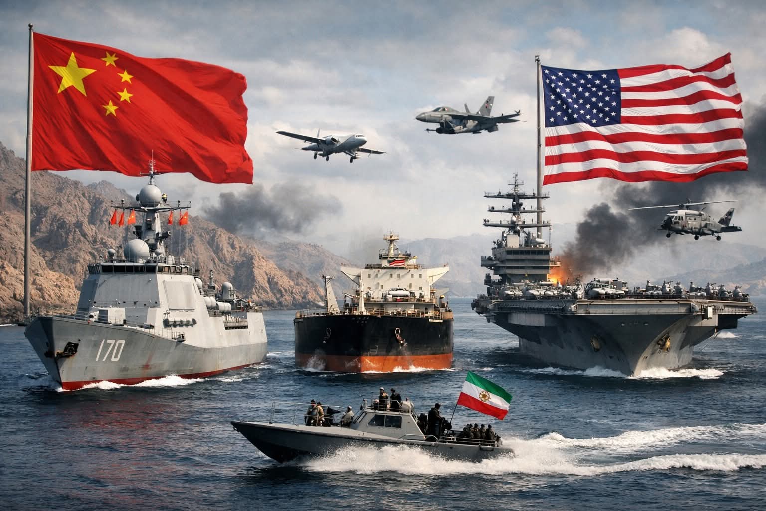 हर्मुजमा चीन अमेरिका आमनेसामने: भिडन्तको संकेत